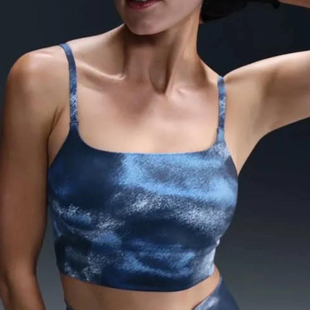 Nike One Convertible Light Support Longline Sports Bra Navy Womens M NWT - Picture 6 of 8